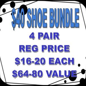 $40 for 4 Pairs of Shoes